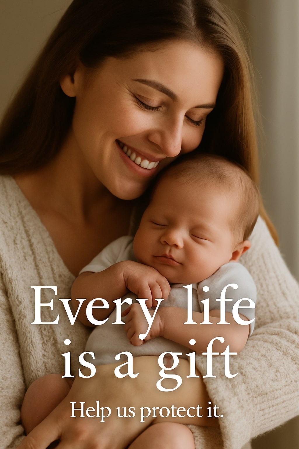 Mother and baby - Every life is a gift